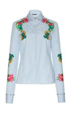 Versace Embroidered Stripe Shirt