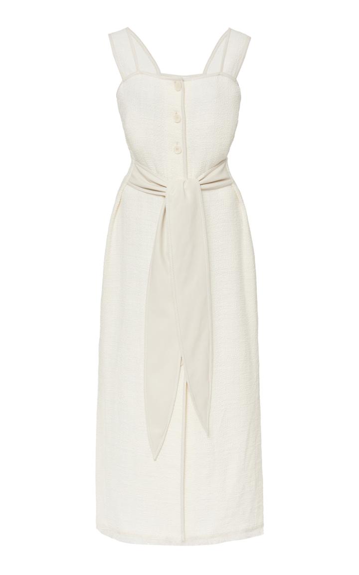 Moda Operandi Nanushka Rita Knit Fray Hem Midi Dress Size: M