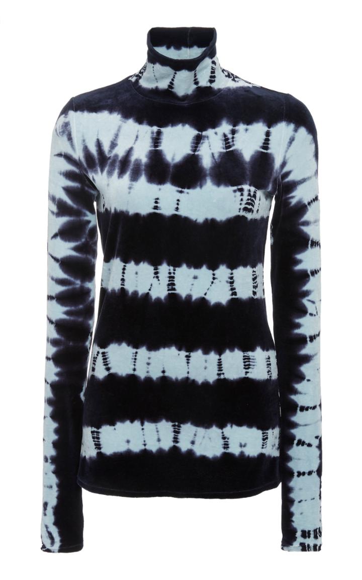 Proenza Schouler Tie-dye Cotton And Modal-blend Turtleneck Top Size: X