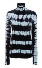 Proenza Schouler Tie-dye Cotton And Modal-blend Turtleneck Top Size: X
