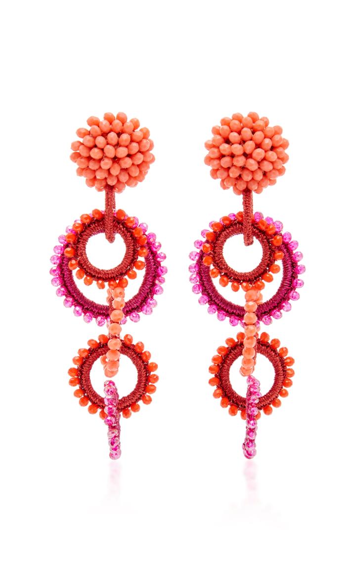 Bibi Marini Salento Silk And Bead Earrings