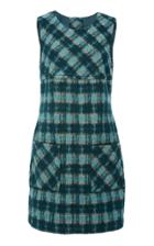 Anna Sui Brushed Tartan Dress