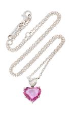 Sabbadini White Gold Diamond And Sapphire Necklace