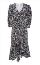 Michael Kors Collection Leopard-print Asymmetric Silk Dress
