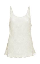 Sir The Label Millie Flocked Silk-chiffon Tank Top
