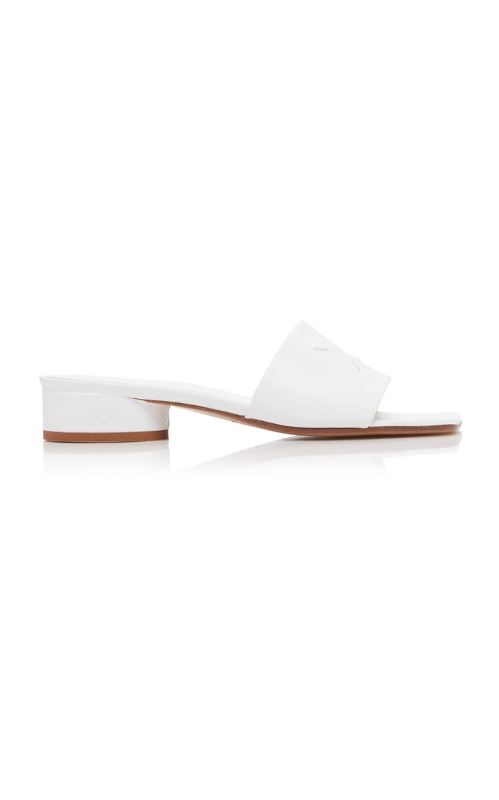 Maison Margiela Embroidered Leather Sandals
