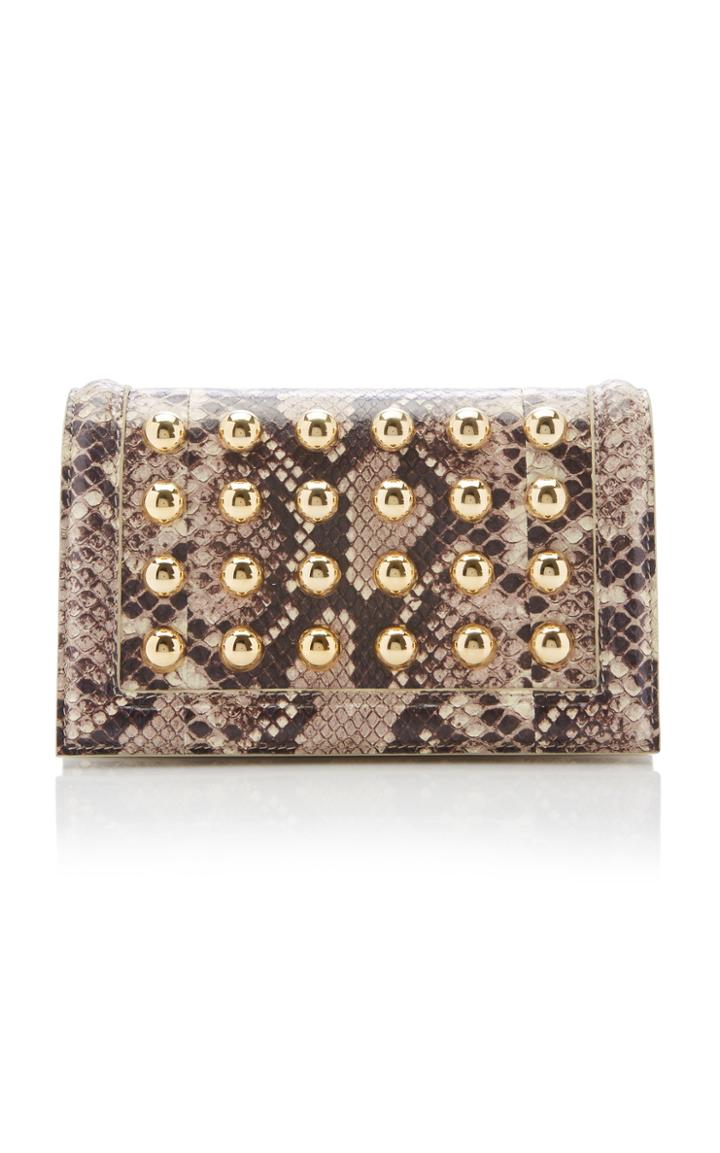 Elie Saab Snakeskin Shoulder Bag