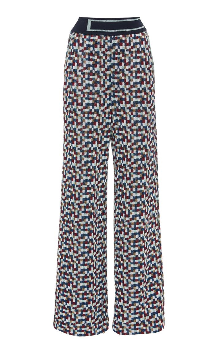 Missoni Printed Wide-leg Lurex Pants