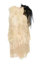 N21 Bella Feather-trim Shift Dress