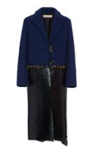Marni Virgin Wool And Leather Coat