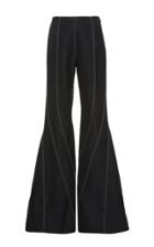 Mugler High-rise Wool Flared Trousers
