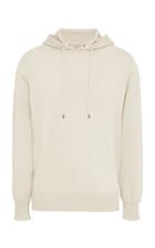 Fioroni Rib-trimmed Cotton And Wool-blend Hooded Sweatshirt