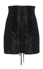 Moda Operandi Dolce & Gabbana Lace-up Mini Skirt
