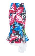 Moda Operandi Marni Floral-print Cotton-blend Trumpet Skirt Size: 38
