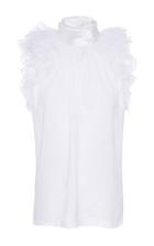 Lanvin Sleeveless Lace Blouse