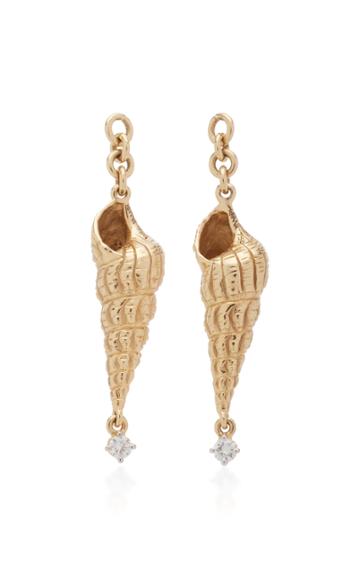 Renna Large Ursula Thread And Shell Removable Earring Drop