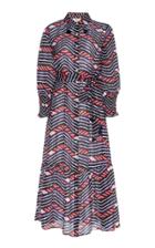 Figue Indiana Printed Silk-georgette Midi Dress