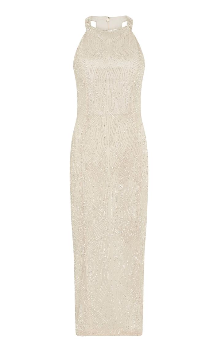 Rachel Gilbert Carrie Sequin-embellished Georgette Midi Dress
