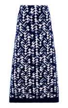 Prada Intarsia Wool-blend Midi Skirt