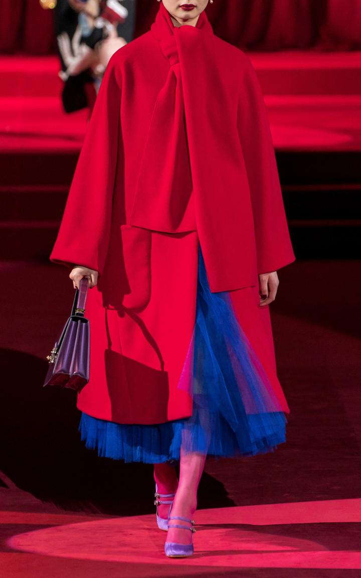 Dolce & Gabbana Scarf Wool-blend Coat