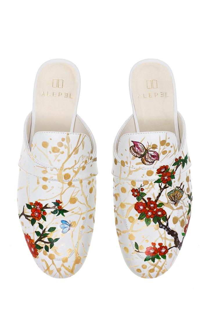 Alepel M'o Exclusive: Crimson Blossom Mule