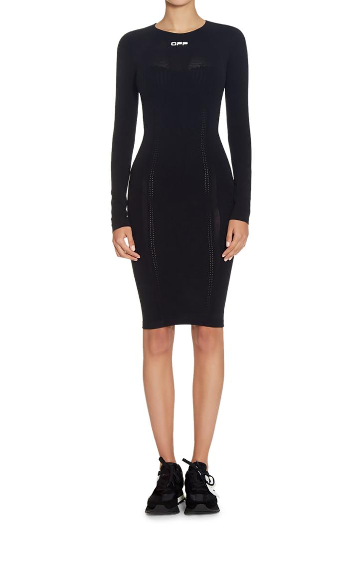 Moda Operandi Off-white C/o Virgil Abloh Active Seamless Midi Dress Size: S/m