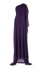 Delpozo Polka-dot Asymmetric Dress