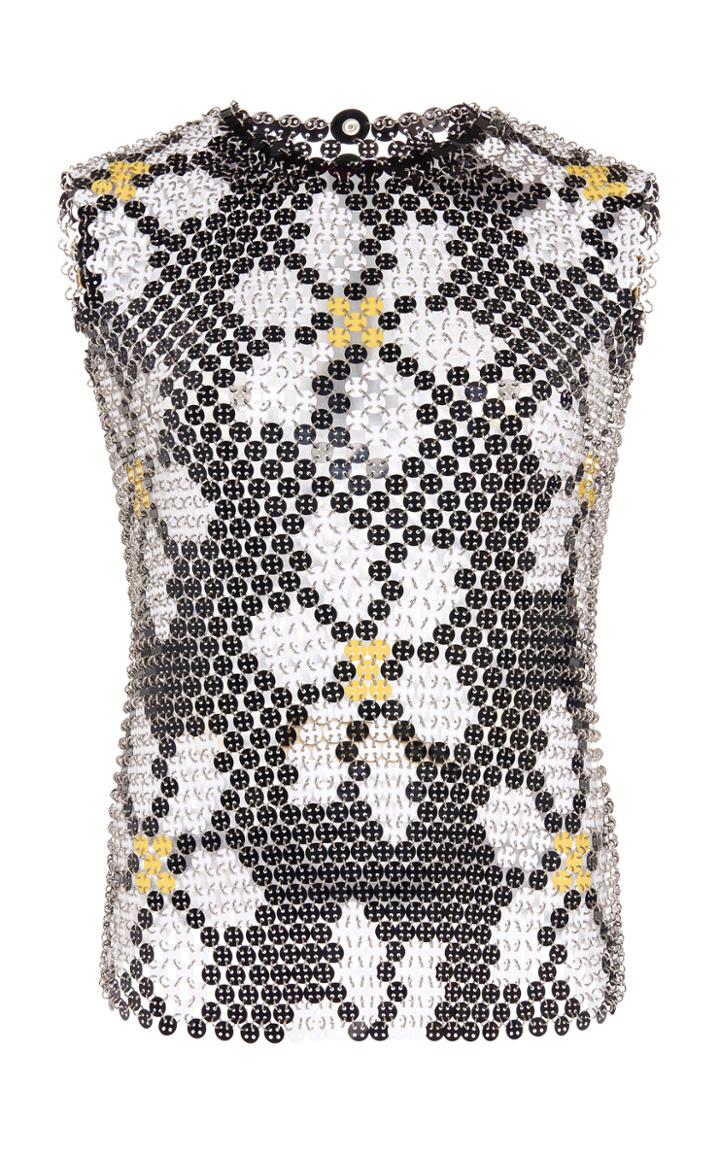 Moda Operandi Paco Rabanne Daisy-motif Chainmail Top Size: 34