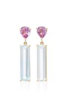 Yi 18k Gold Sapphire And Aquamarine Earrings
