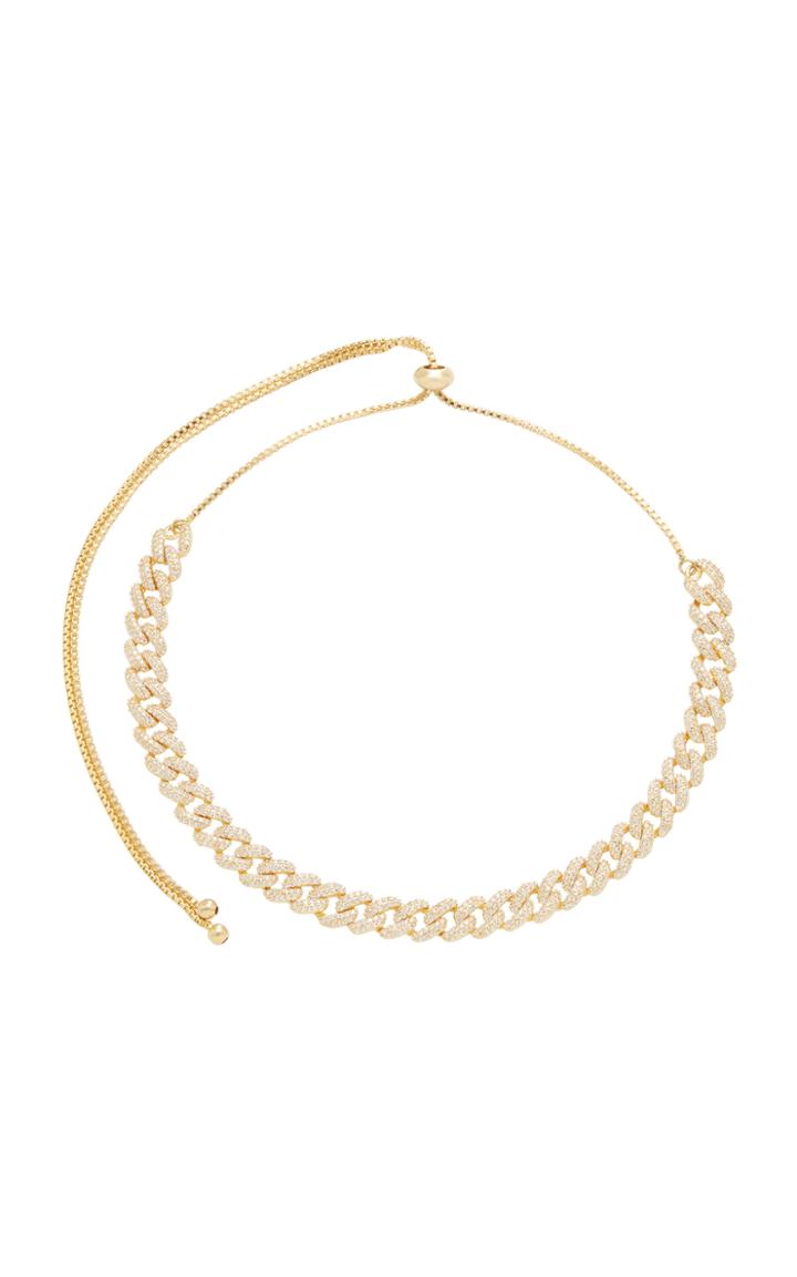 Fallon Armure Gold-plated Crystal Choker