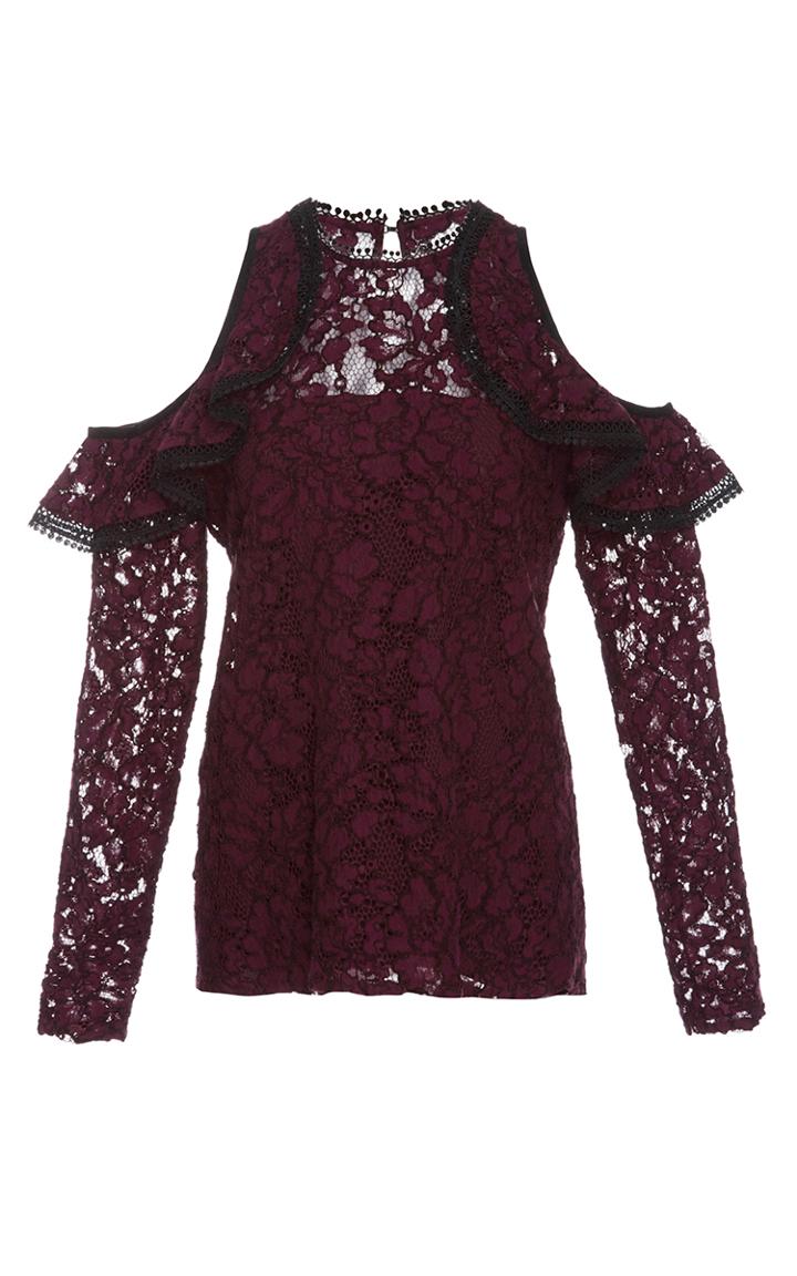 Alexis Millie Cold Shoulder Lace Blouse