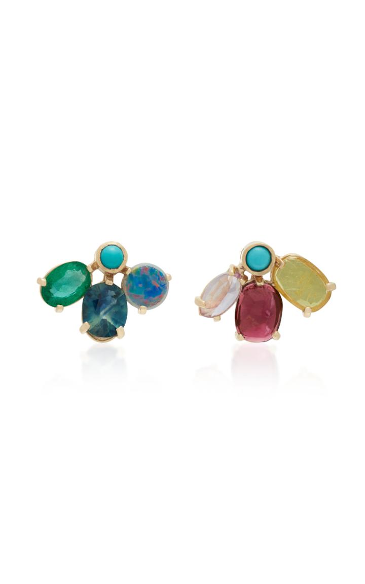 Scosha 14k Gold And Multi-stone Earrings