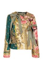 Oscar De La Renta Bow Detail Asymmetric Jacket