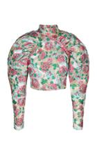 Rotate Kim Floral Jacquard Top