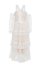 Needle & Thread Primrose Tiered Embroidered Tulle Dress