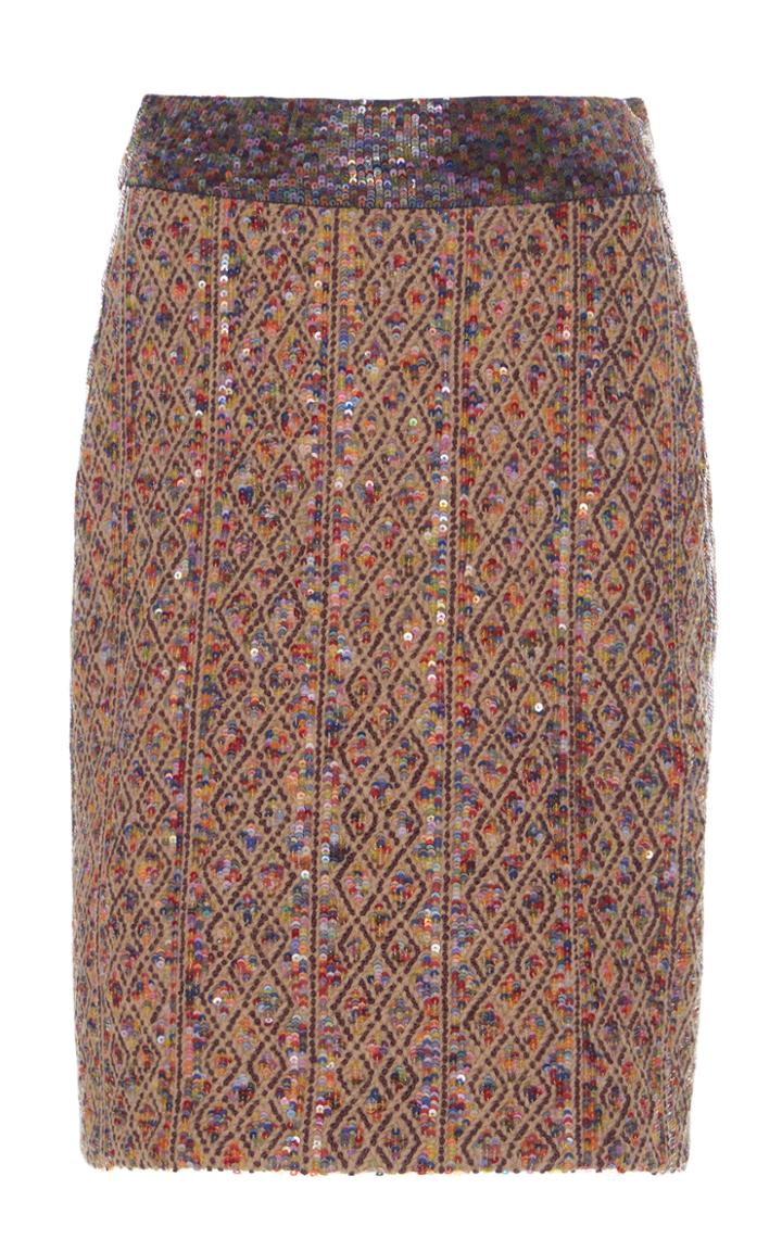 Rahul Mishra Hase Knit Pencil Skirt