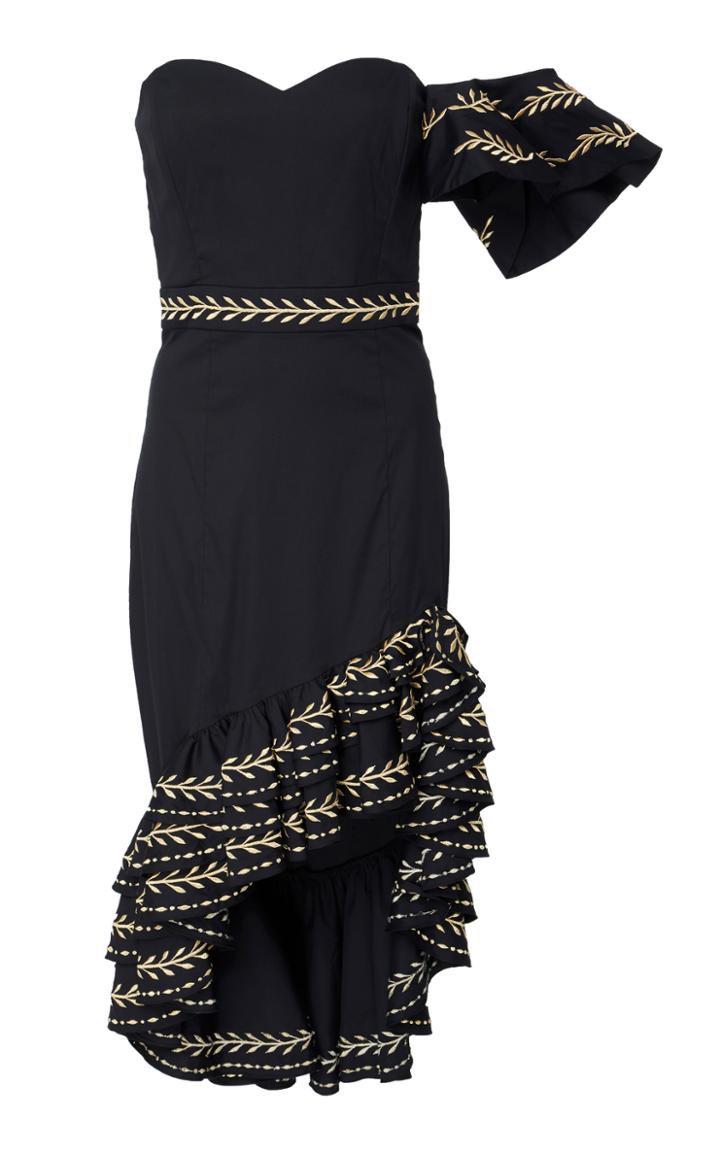 Caroline Constas Cam Ruffle Dress
