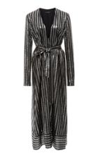 Sally Lapointe Belted Sequin Dress
