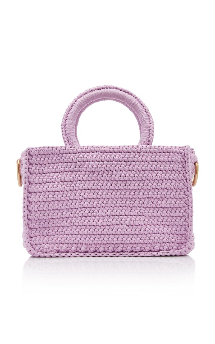 Mizele Muze Braided Cotton Top-handle Bag