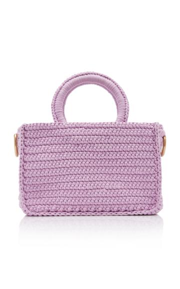 Mizele Muze Braided Cotton Top-handle Bag