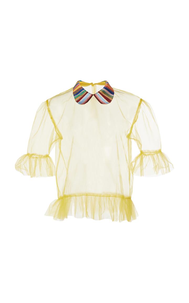 Rahul Mishra Daisy Ruffle Blouse