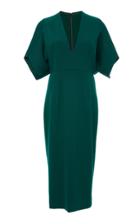 Narciso Rodriguez Dolman Sleeve Structured Wool Dress