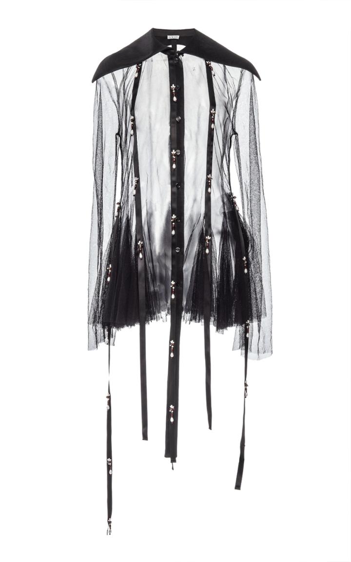 Moda Operandi Loewe Pearl-embellished Oraganza Top Size: 34