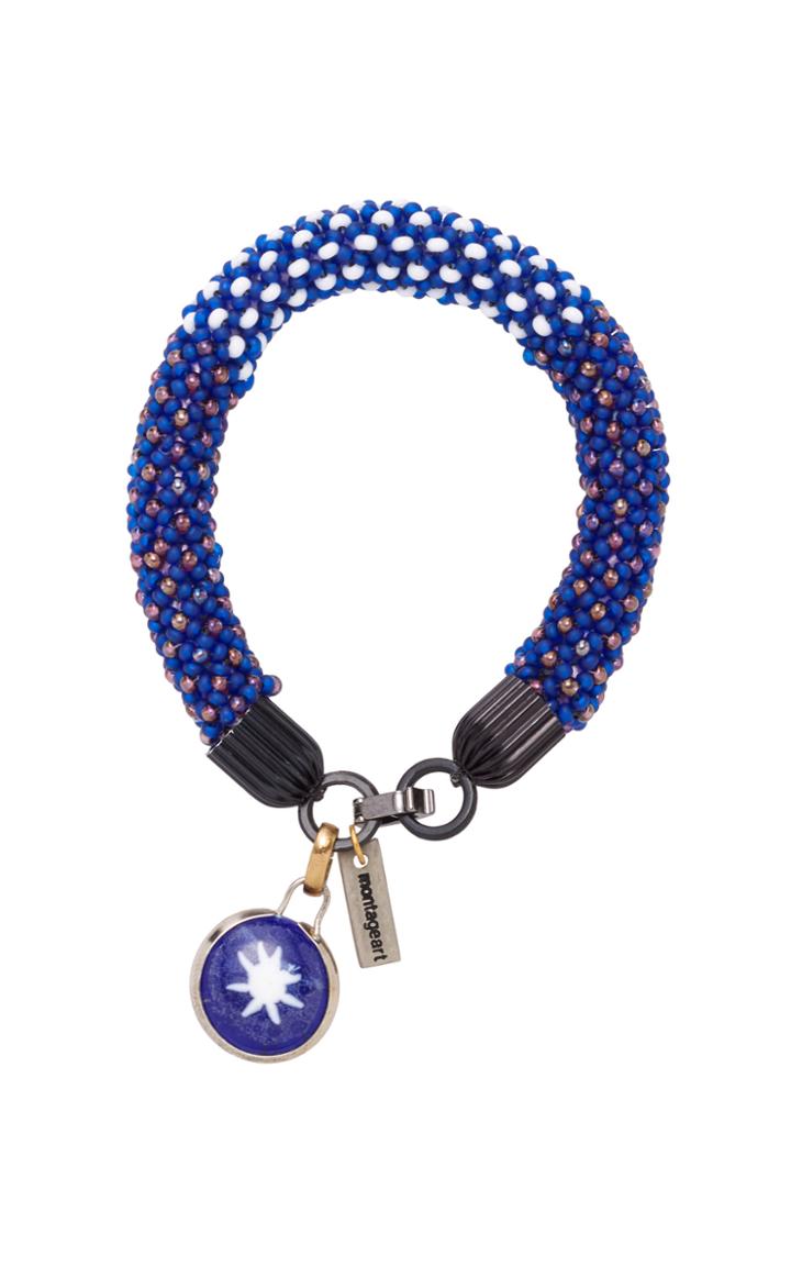 Montageart Multi Material Beaded Bracelet