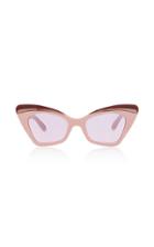 Karen Walker Babou Blush Cat-eye Acetate And Metal Sunglasses