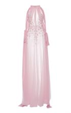 Georges Hobeika Plunging V-neck Embellished Gown