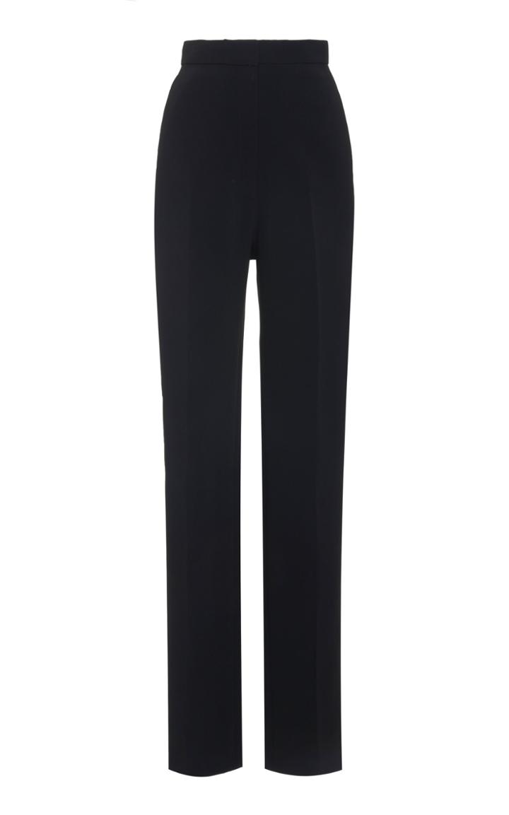 Carolina Herrera High Waisted Twill Tuxedo Pants