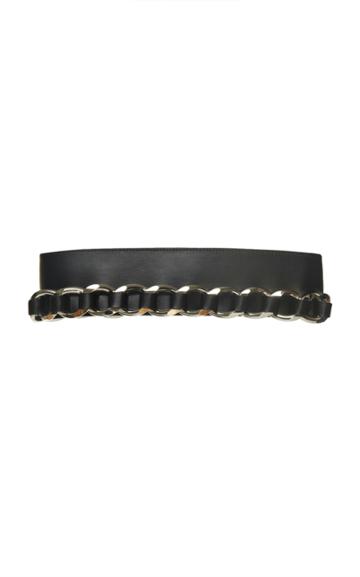Balmain Chain Cuir Lisse Belt