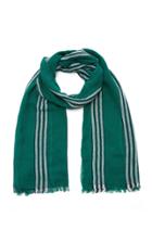 Begg & Co Cottlea-windbreaker Striped Cotton-blend Scarf