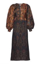 Moda Operandi Christopher Kane Paisley Patchwork Long Sleeve Jumpsuit Size: 38